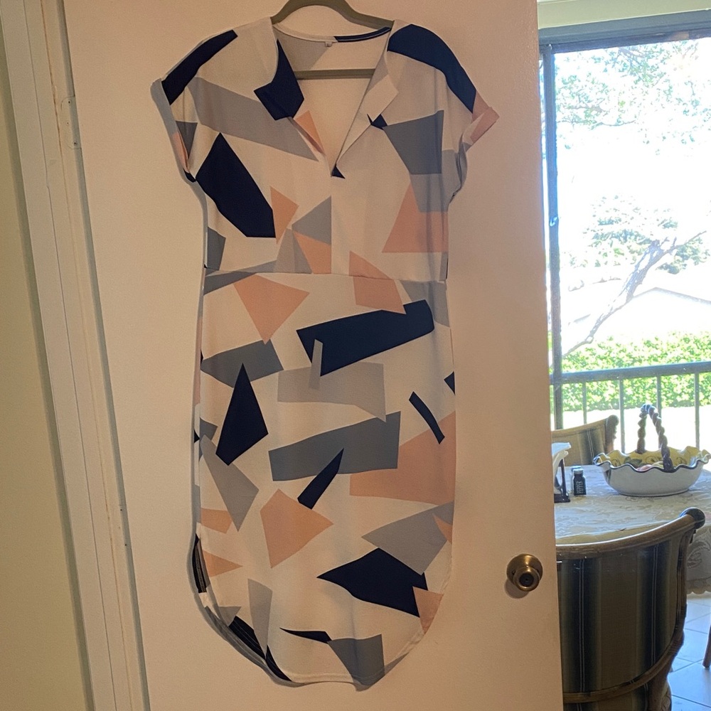 Geometric Print Dress